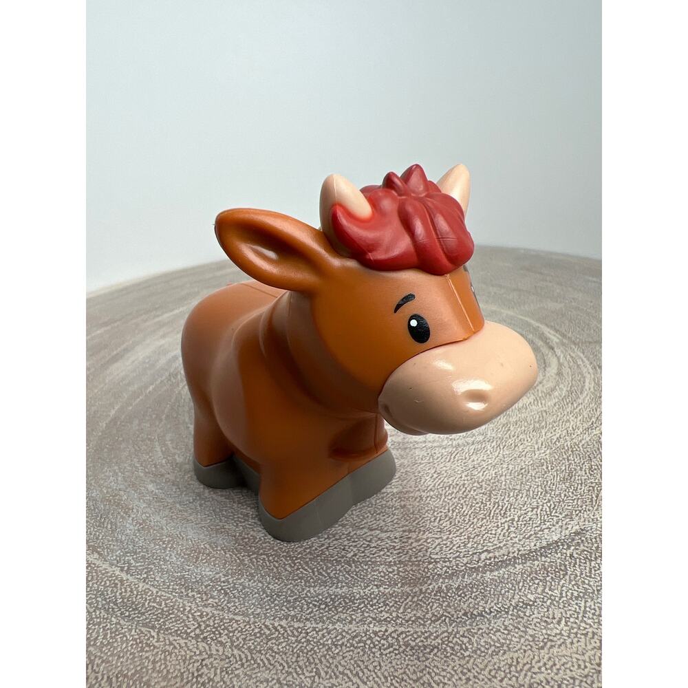 Fisher-Price Little People Barnyard Brown Cow Figure 2018